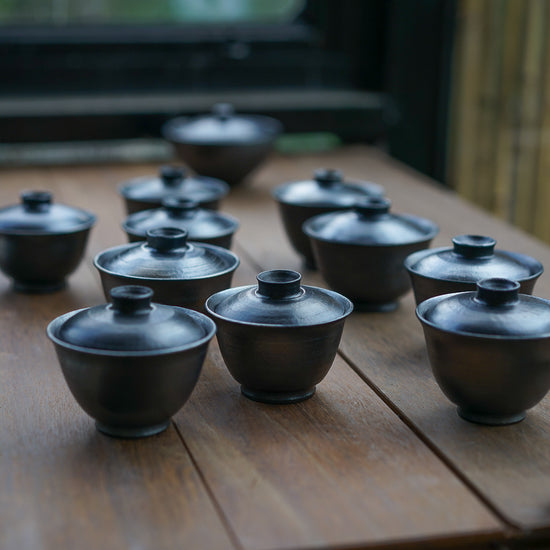 Pinewood Smoked Handmade Jianchuan Black Gaiwan