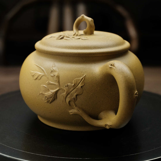 The Green Tea Goddess - Yixing Teapot Vintage Golden Duan Clay