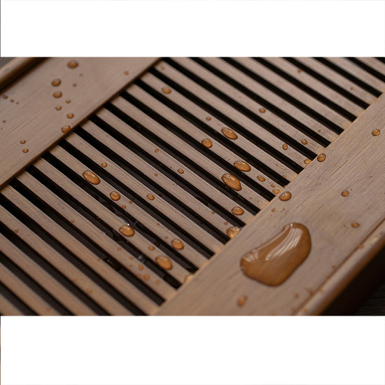 Gong Fu Cha Bamboo Tea Tray with Drain (Free Shipping)