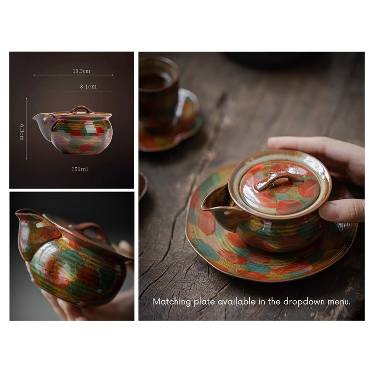 Hand Grab Pot Ceramic Gongfu Cha Shou Zhua Hu Hand Grab Gai Wan Pot – Grass People Tree