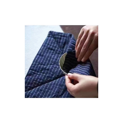 Handmade Teaware Wrap Padded Cloth - Grass People Tree